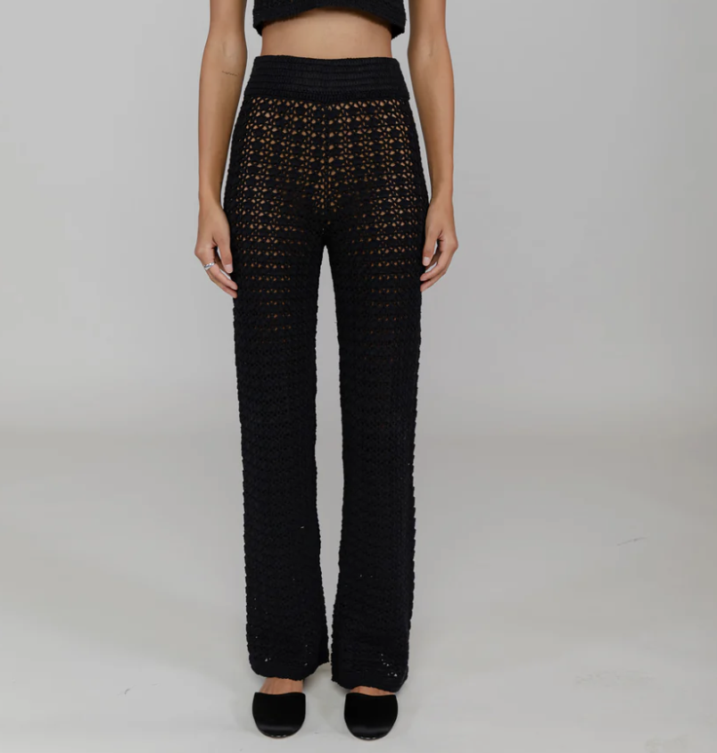 Leset Lucy Crochet Pant in BLACK XS/S ONLY — Etc